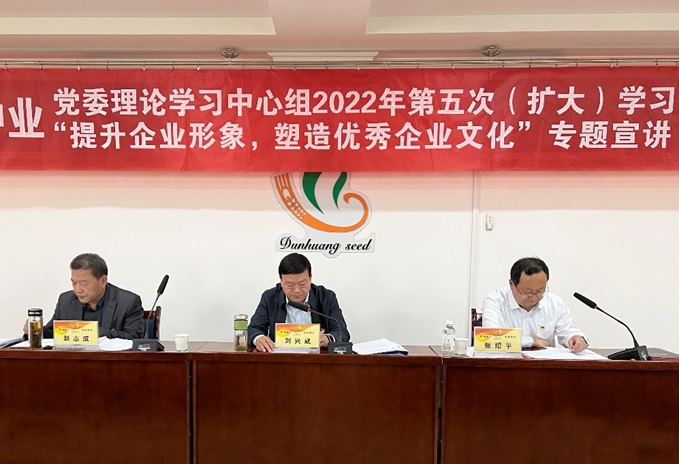 集團(tuán)公司召開黨委理論學(xué)習(xí)中心組2022年第五次（擴(kuò)大）學(xué)習(xí)會議暨“提升企業(yè)形象，塑造優(yōu)秀企業(yè)文化”專題會議